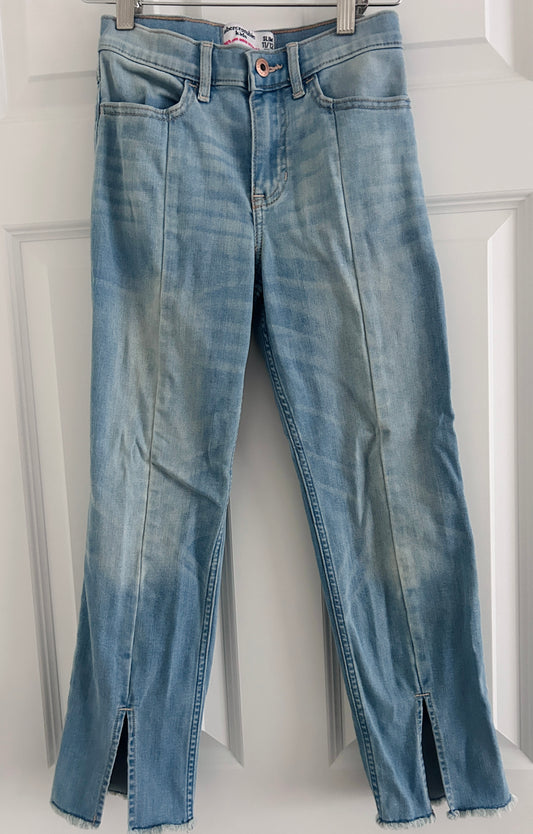 #15 Abercrombie 11/12 Slim Jeans with Front Slits and Adjustable Waist