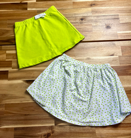 June & January Green Skirt Bundle (2) Size 5/6