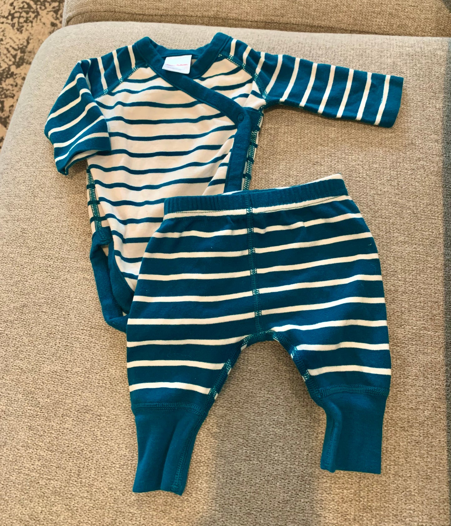 hanna Andersson, 0-3 mos, two-piece top+bottom