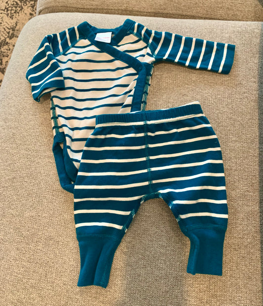 hanna Andersson, 0-3 mos, two-piece top+bottom