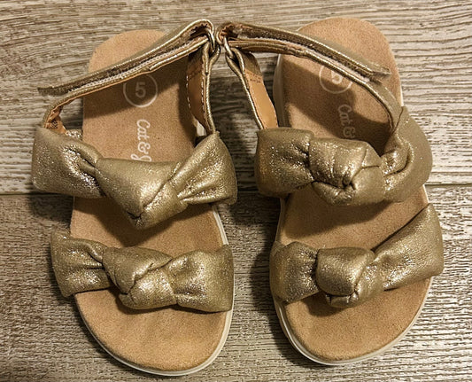 #15 C&J 5c Gold Sandals VGUC