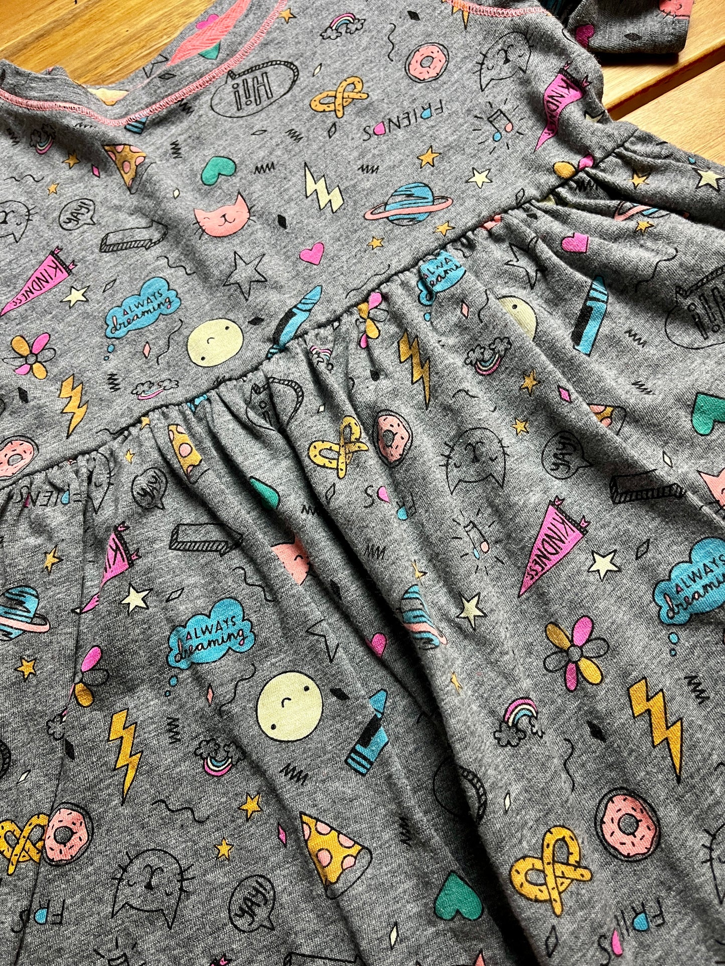 Cat & Jack Super Fun Print Dress Size 5T