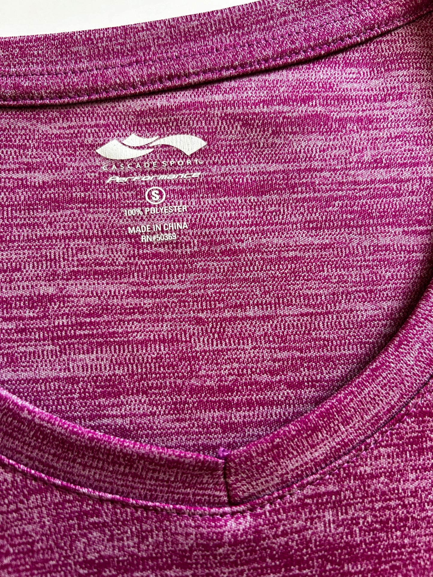Small Women’s Cascade Sport Pink Short Sleeve Athletic Top