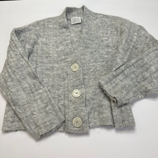#162 Falls Creek Gray Cropped Sweater 4t