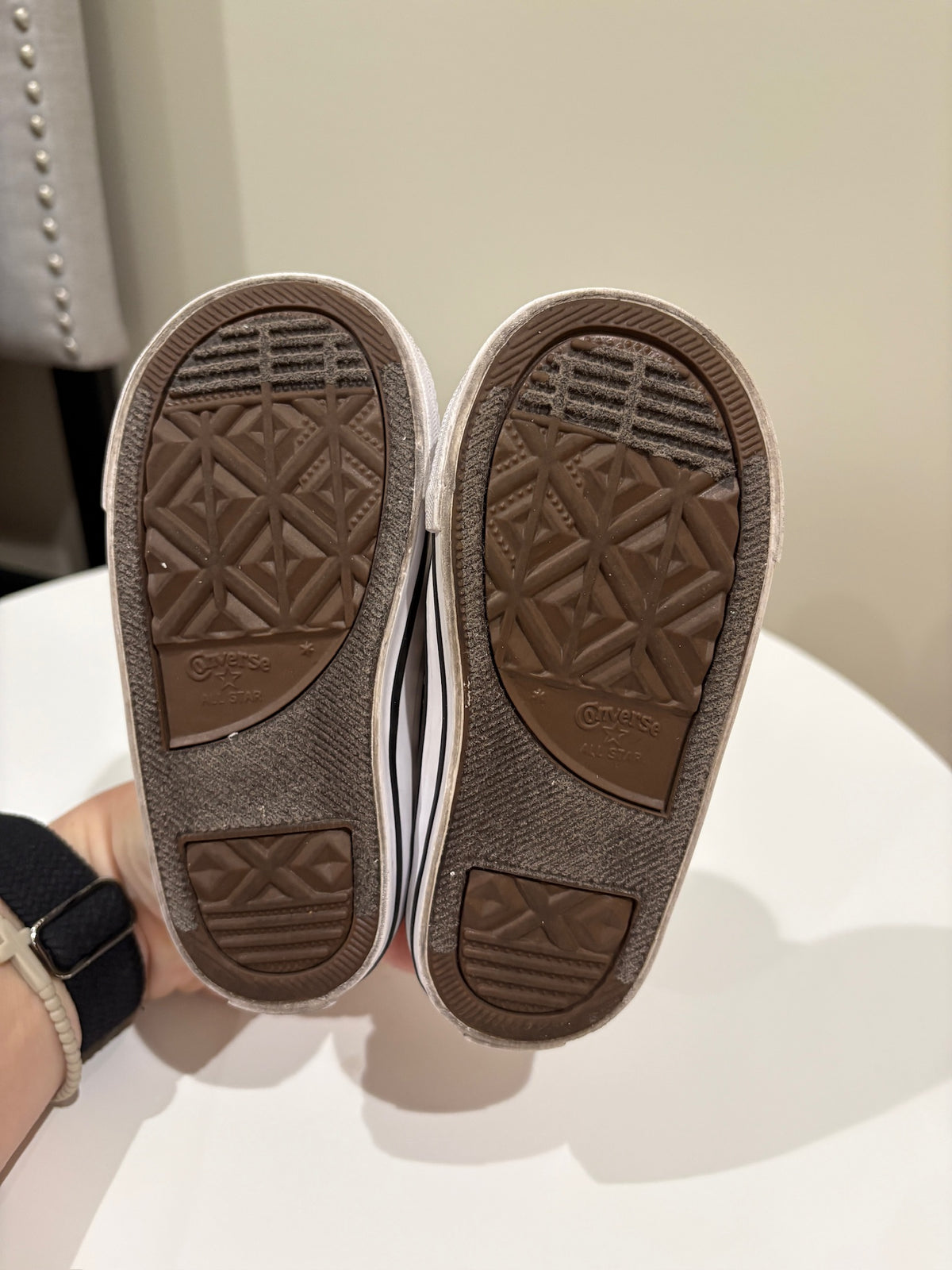 Seller #105 - Size 7c Girls Leopard Print Converse VGUC