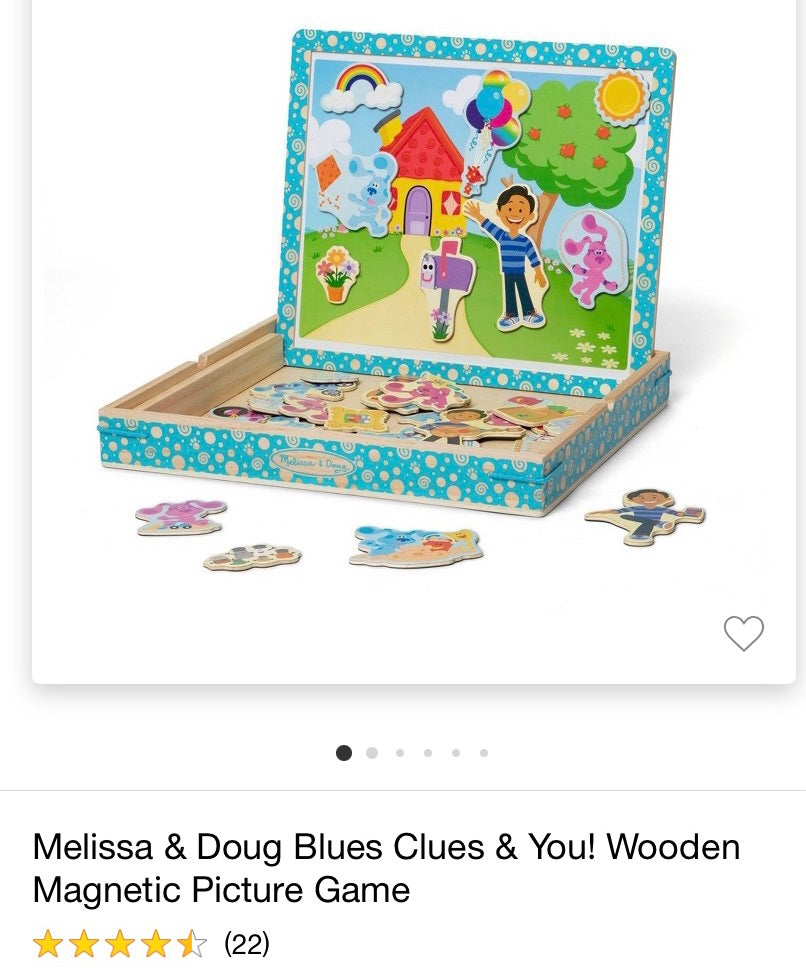 Games-New-Sealed in Plasrtic-Melissa & Doug Blue’s Clues & You! Wooden Magnetic Picture Game new ages 3-5
