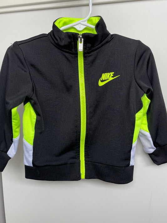 *REDUCED* #68 Nike Black and Green Full Zip, Boys, 12m