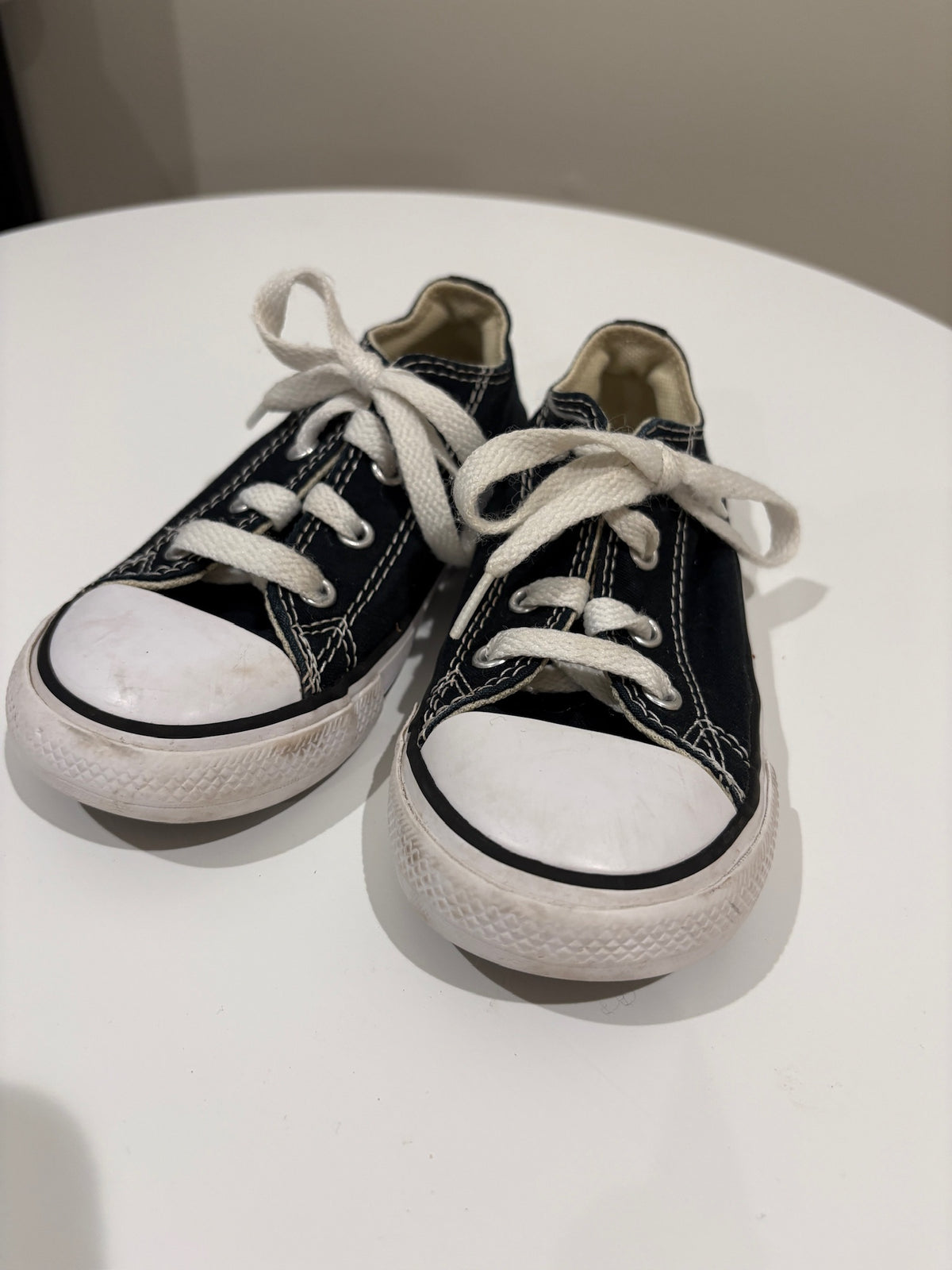 Seller #105 - Size 9c Girls/Boys/GN Black Converse GUC to VGUC