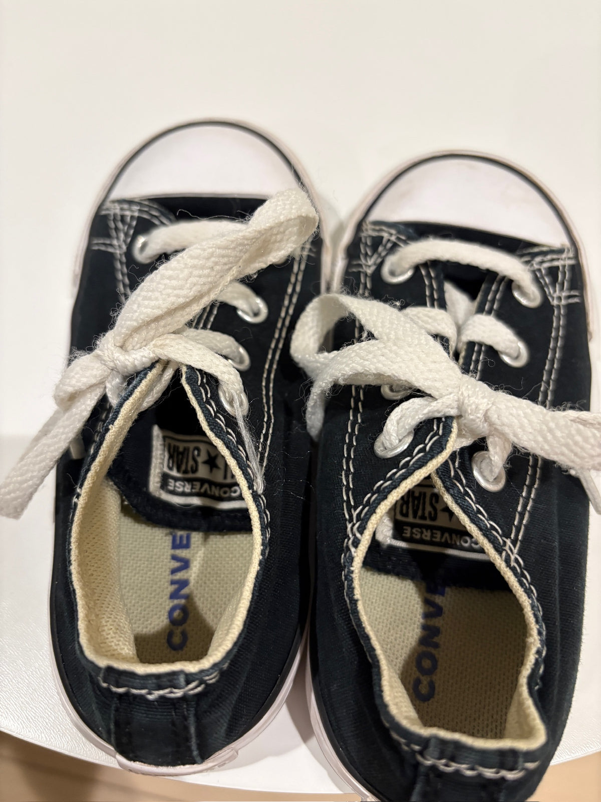 Seller #105 - Size 9c Girls/Boys/GN Black Converse GUC to VGUC