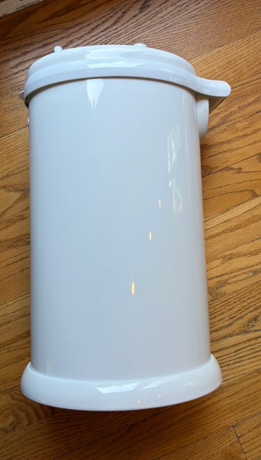 #22 Ubbi white stainless steel diaper pale