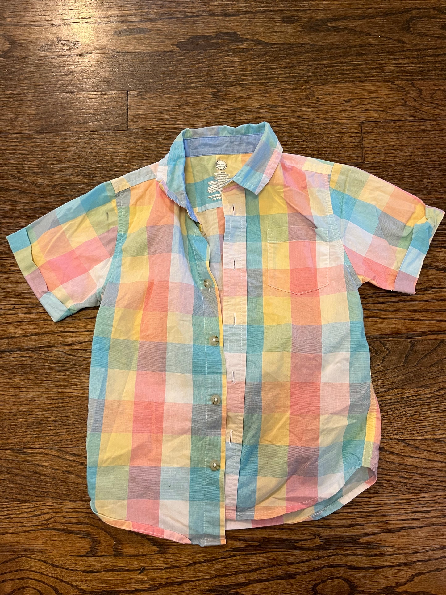 #7 Wonder Nation Pastel Button Up 5
