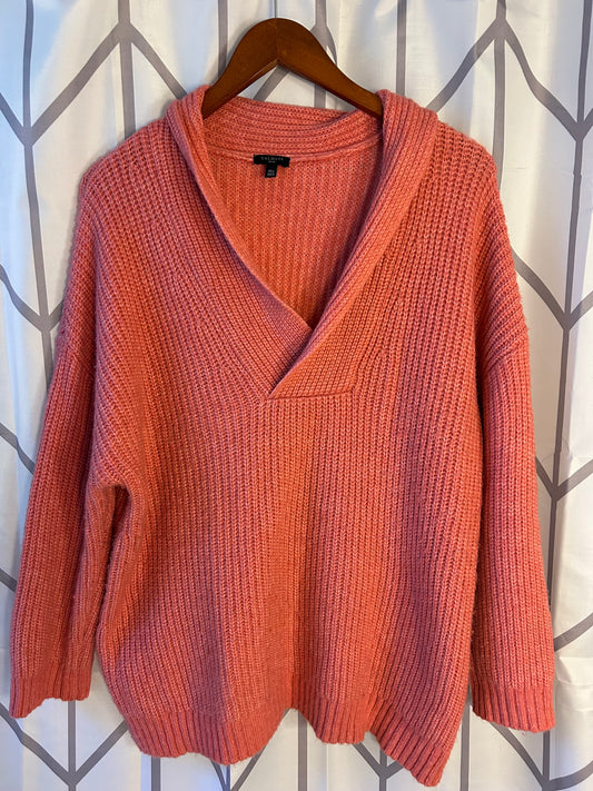 #18 Talbots salmon sweater women’s petite XL