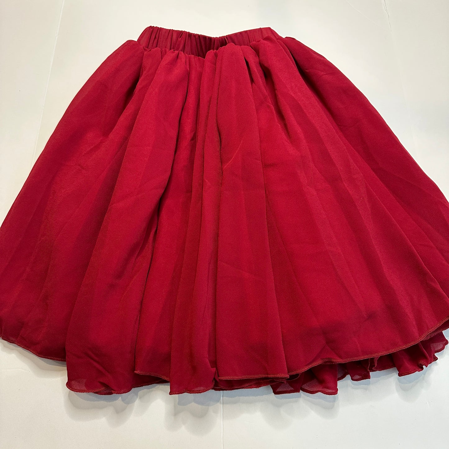#162 Baileys Blossom Red Skirt 2T