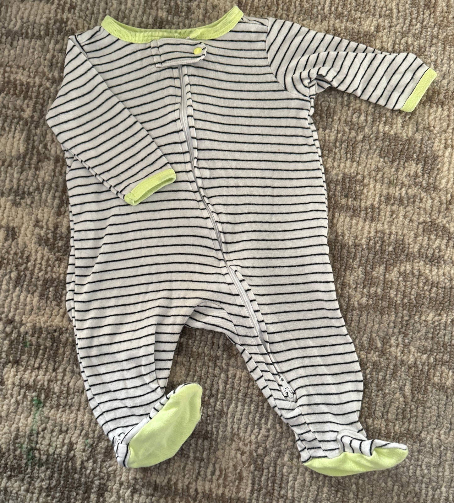 25 Cat & Jack Baby Boy  Pajama Stripe Size 0-3M