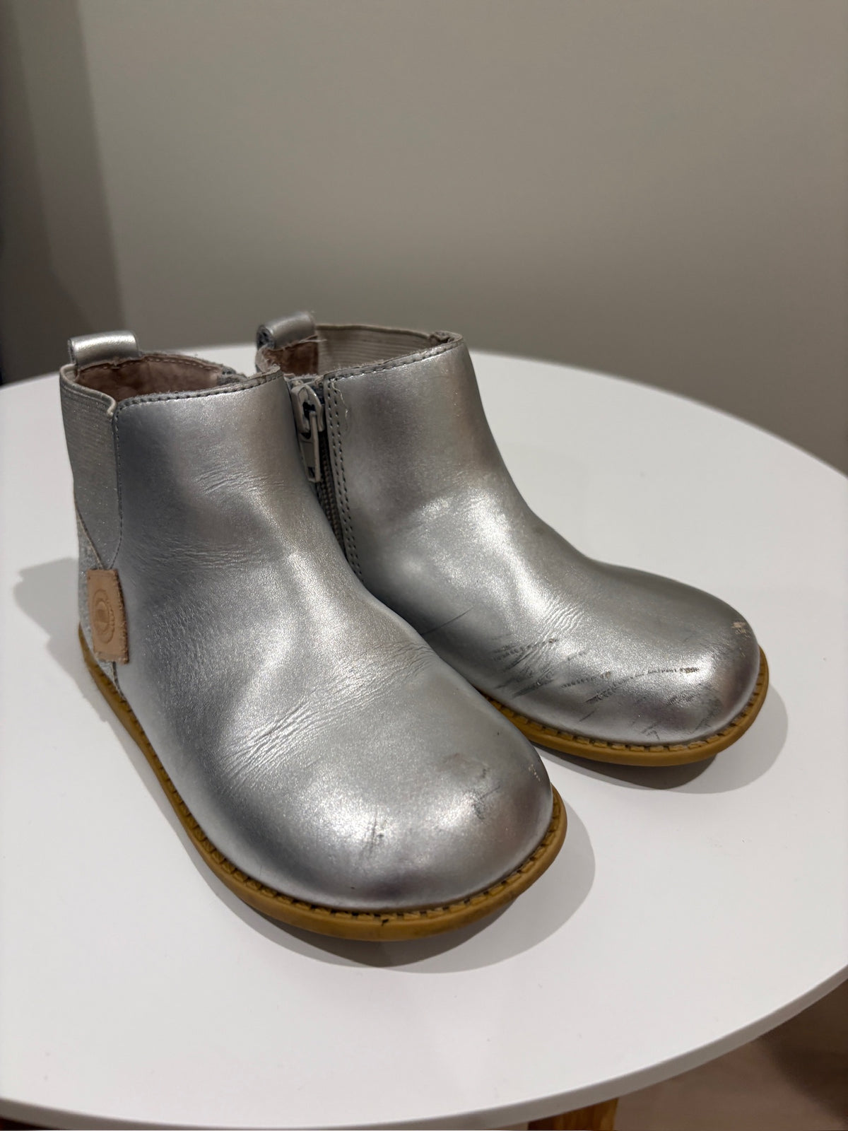 Seller #105 - Size 10c Silver Livie and Luca Boots - see PHOTOS
