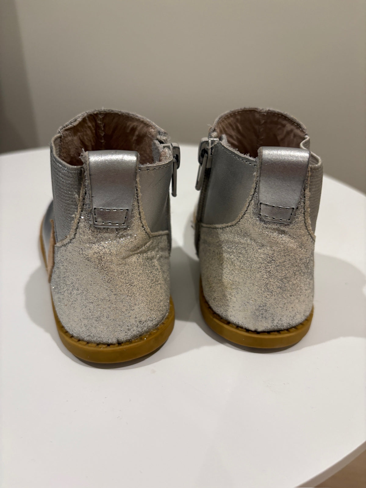 Seller #105 - Size 10c Silver Livie and Luca Boots - see PHOTOS
