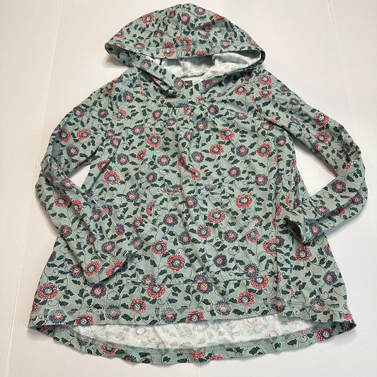 #162 Tea Hooded Floral Top 5