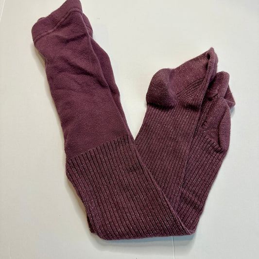 #162 Maroon sparkly tights girls 3t