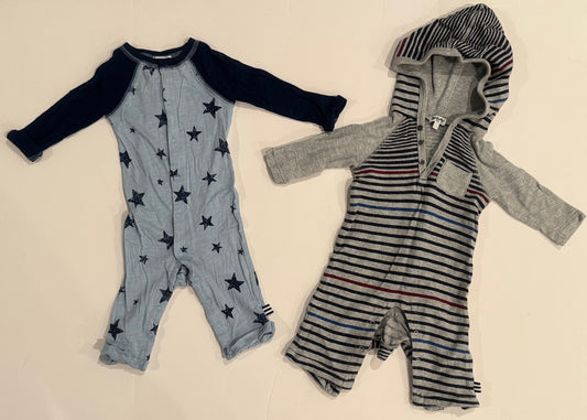 #187 Boys 3-6m Splendid Rompers