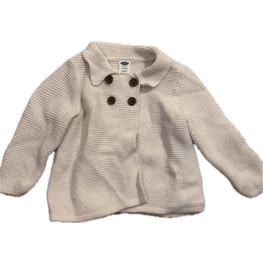 Seller 48- Old Navy Cream Sweater with Buttons Girls 6-12 Mon