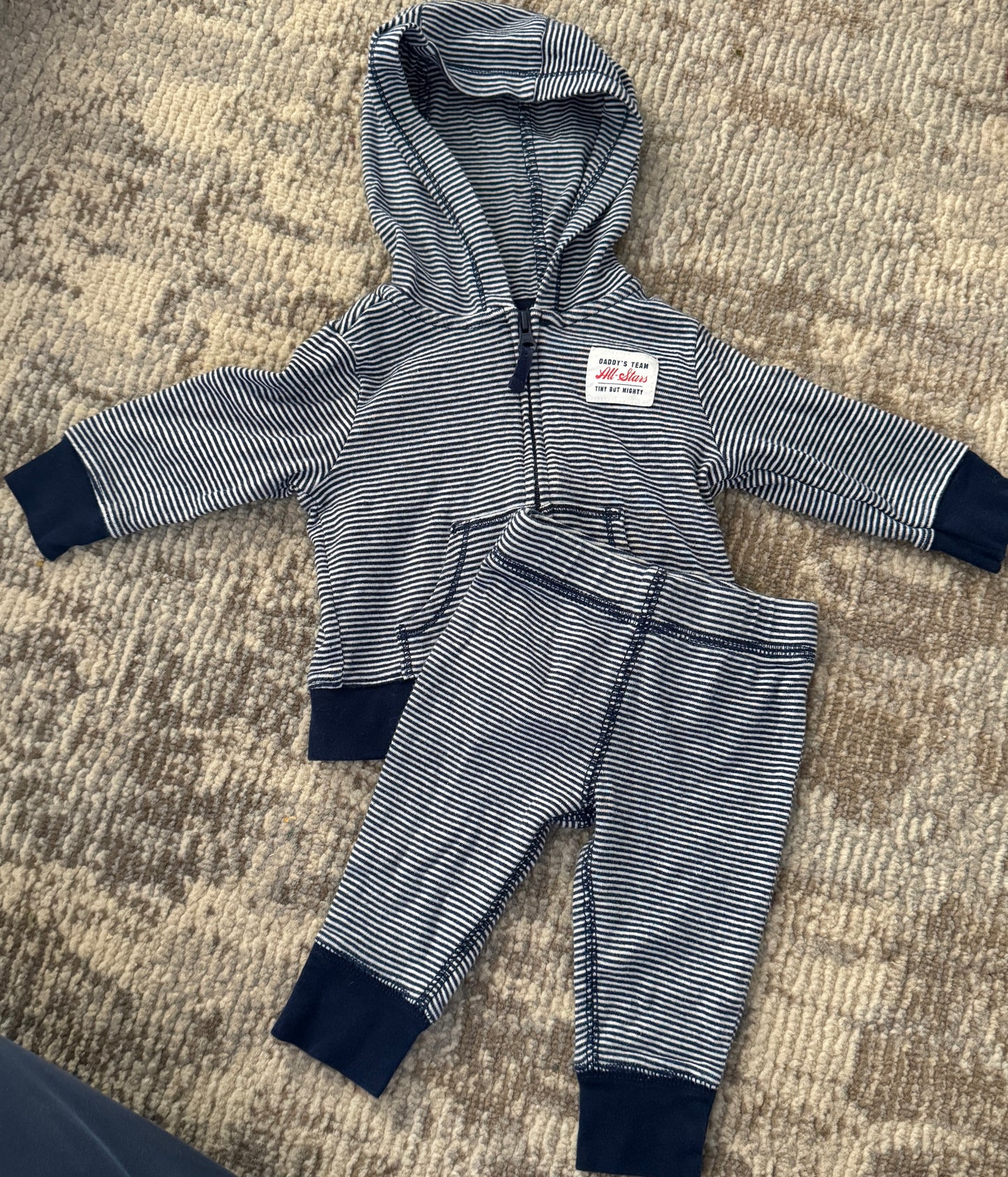 25 Baby Boy Hoodie and Pants set Size 3M