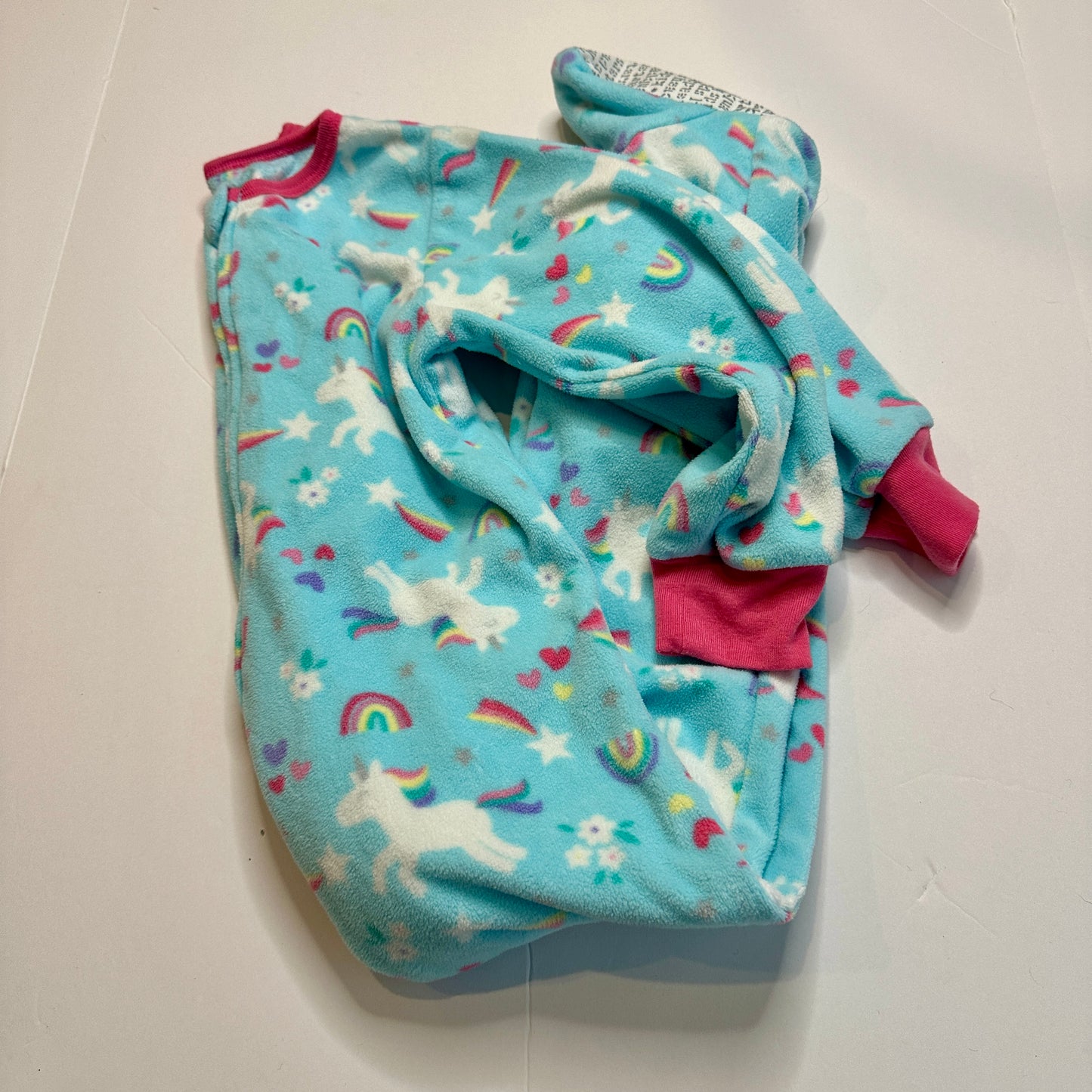 #162 Unicorn Fleece Pjs 3T