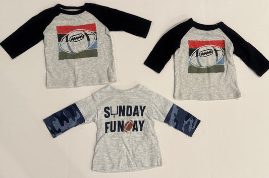 #187 Boys 3-6m First Impressions Football Shirts