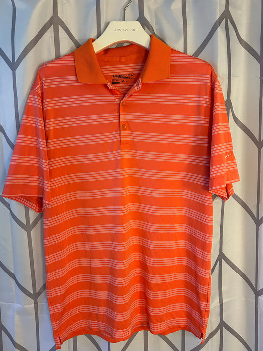 #18 Reduced!  Nike dri-fit orange polo Men’s medium
