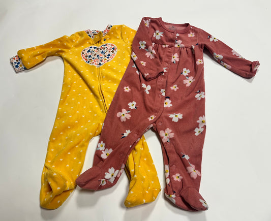 #87 Carters 9 month fleece PJ's