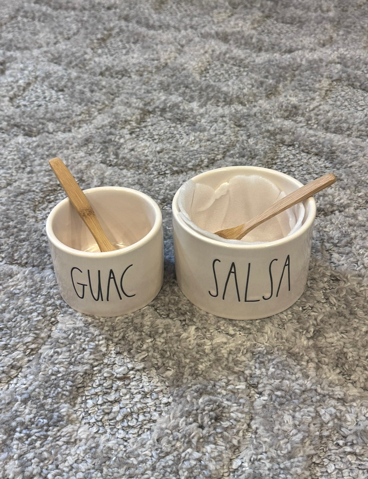 #16 Rae Dunn Salsa & Guac Dishes