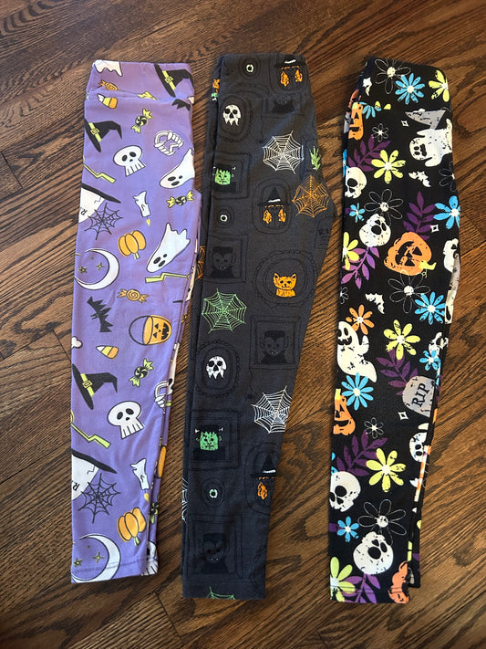 Seller 120, GUc, Girls LuLaRoe Halloween Leggins Size S/M