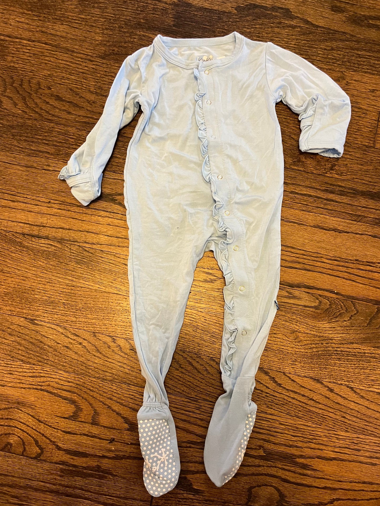 #7 Kickee Pants Blue Girls' pajamas 6-9 months NWOT