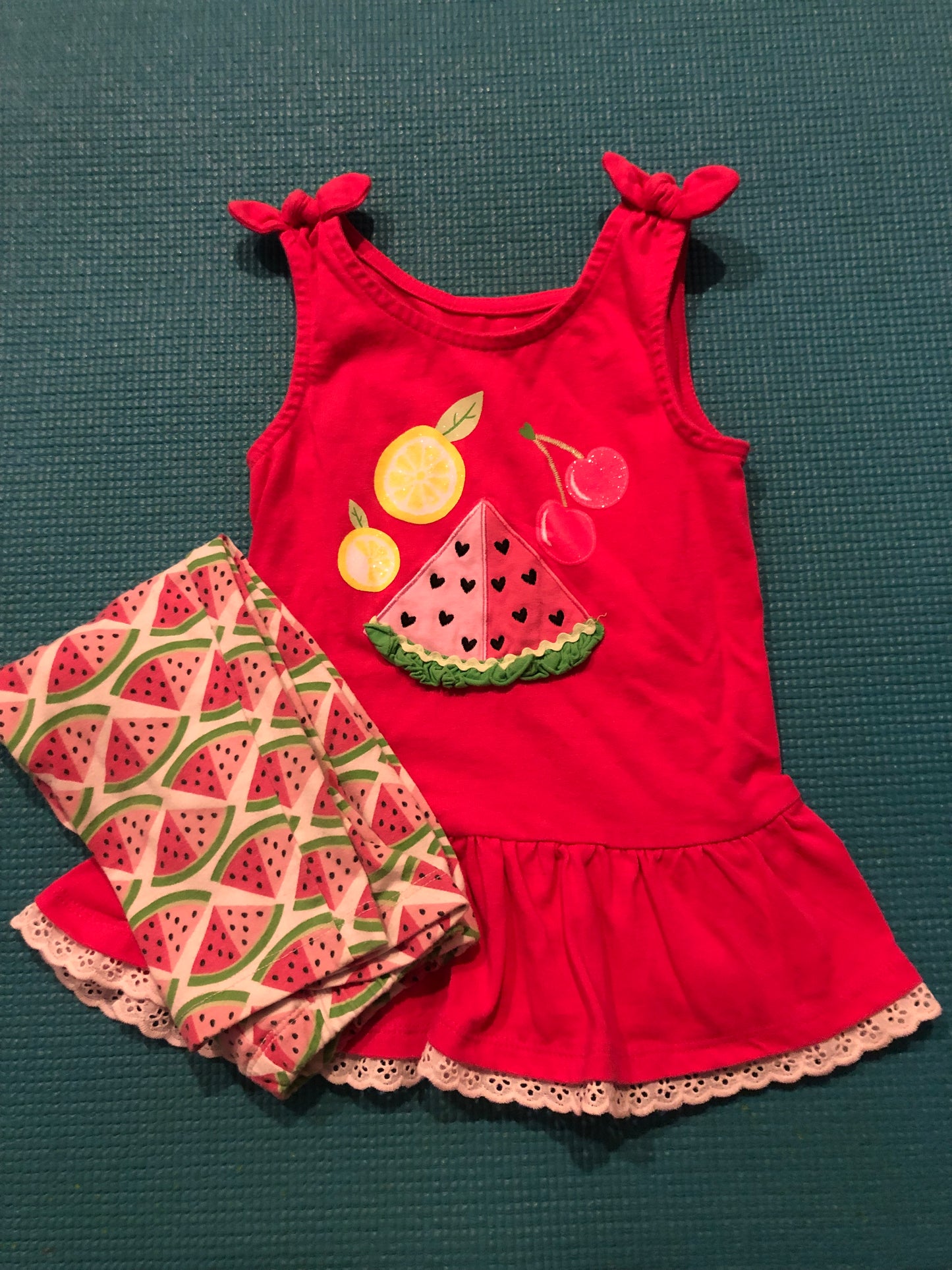 4T Girls Watermelon Outfit