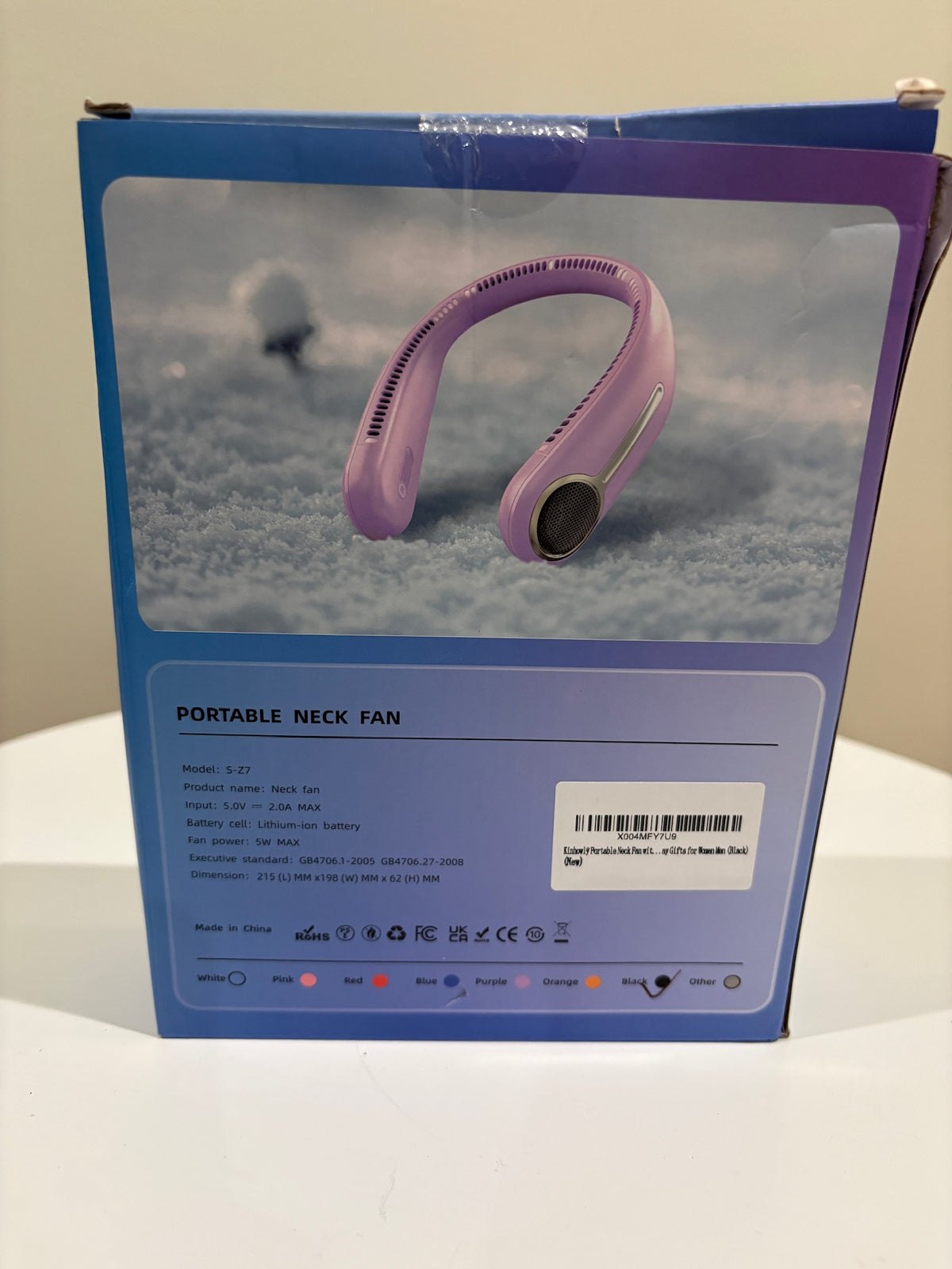 Seller #105 - Black Portable Neck Fan NWT