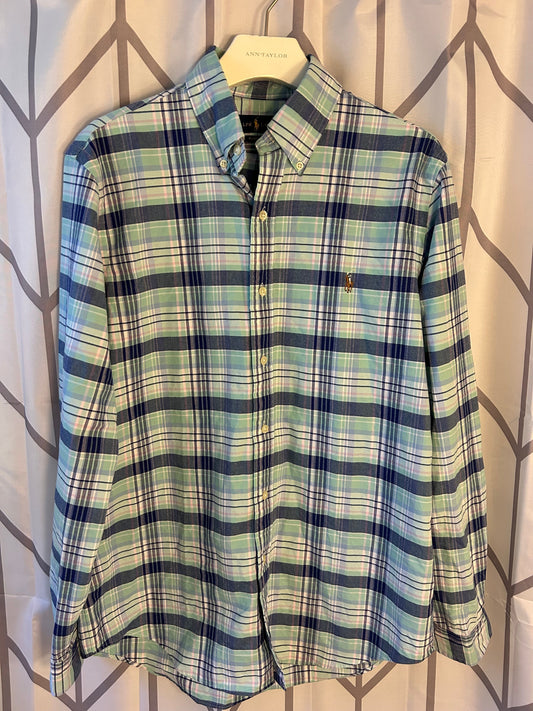 Reduced! Seller #18 Polo Ralph Lauren button up plaid men’s medium