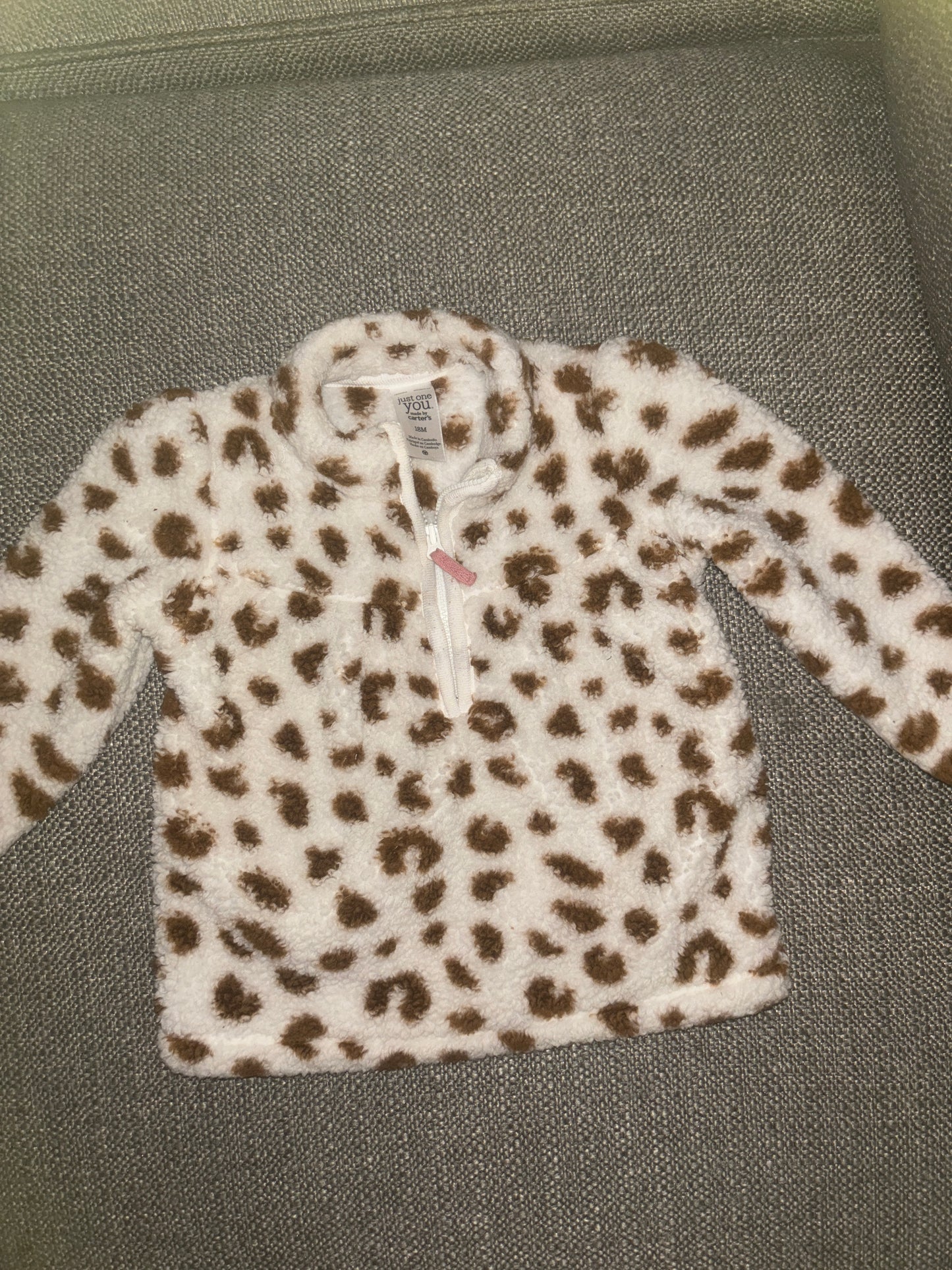 #84 Carters Sherpa Pullover 18m