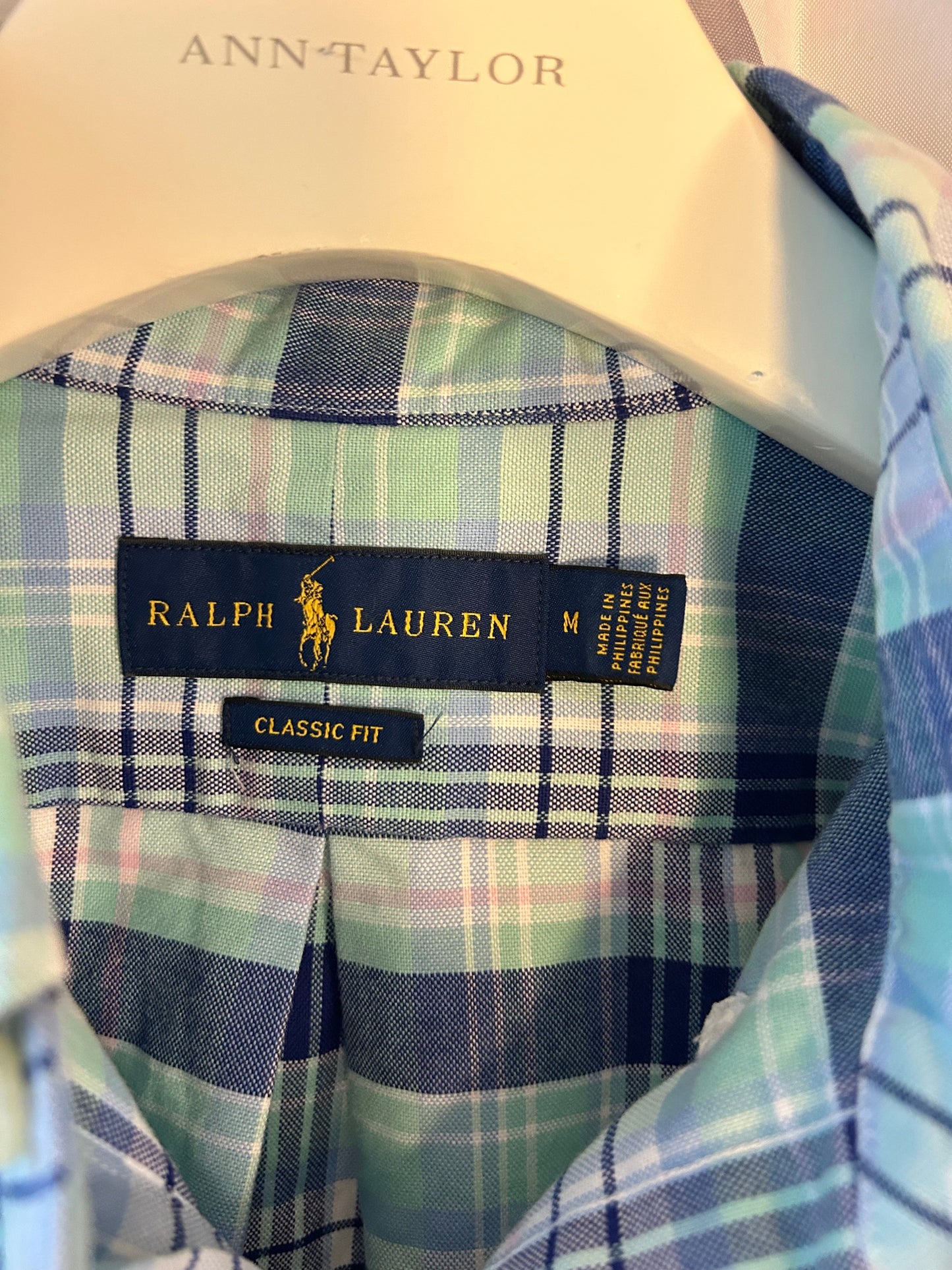 Reduced! Seller #18 Polo Ralph Lauren button up plaid men’s medium