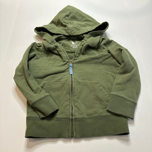 #162 Primary Green zip up hoodie 2/3