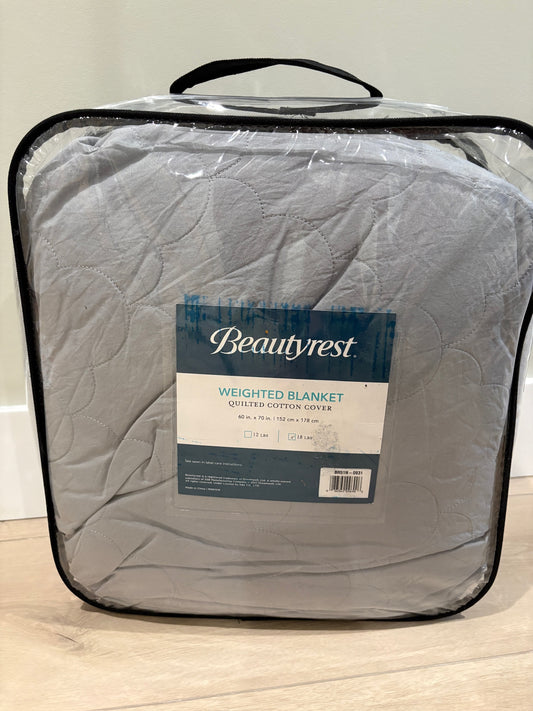 Seller #105 - Gray Beautyrest Weighted Blanket VGUC