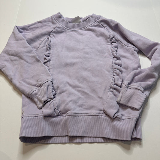 #162 Hanna Andersson Purple Ruffle Sweatshirt 5