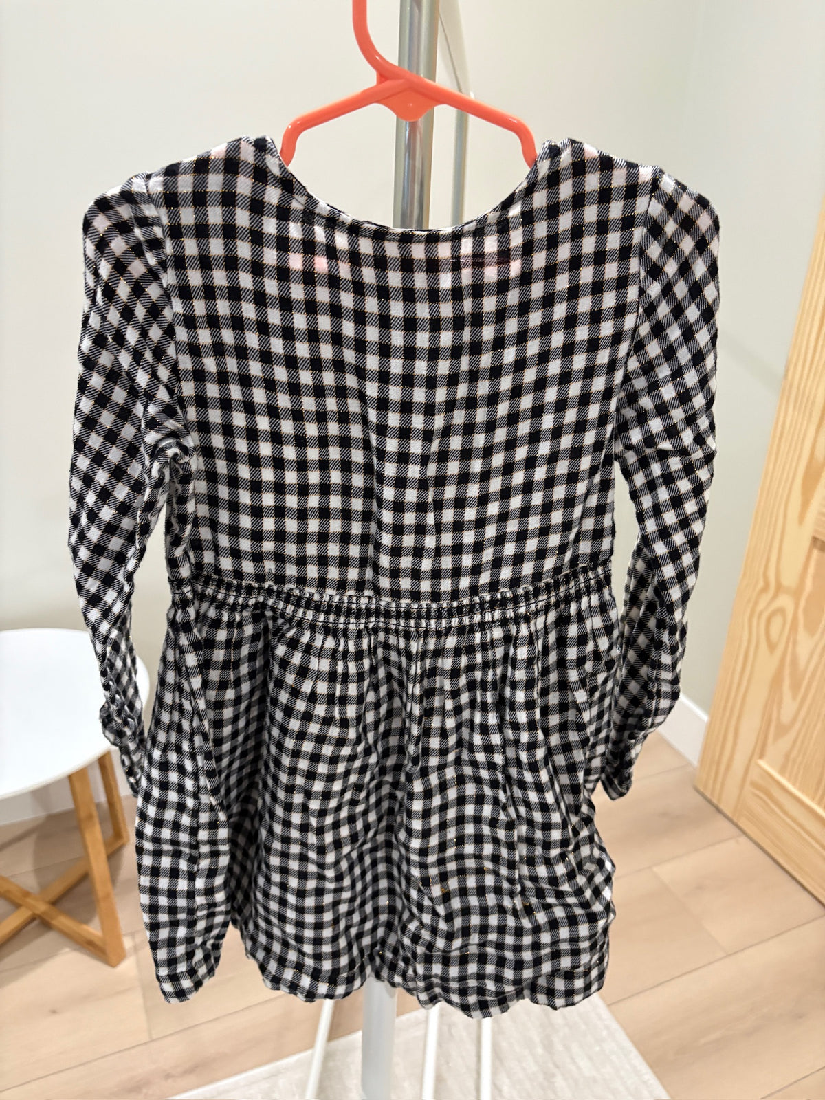 Seller #105 - 4T Girls Cat & Jack Buffalo Plaid Dress VGUC