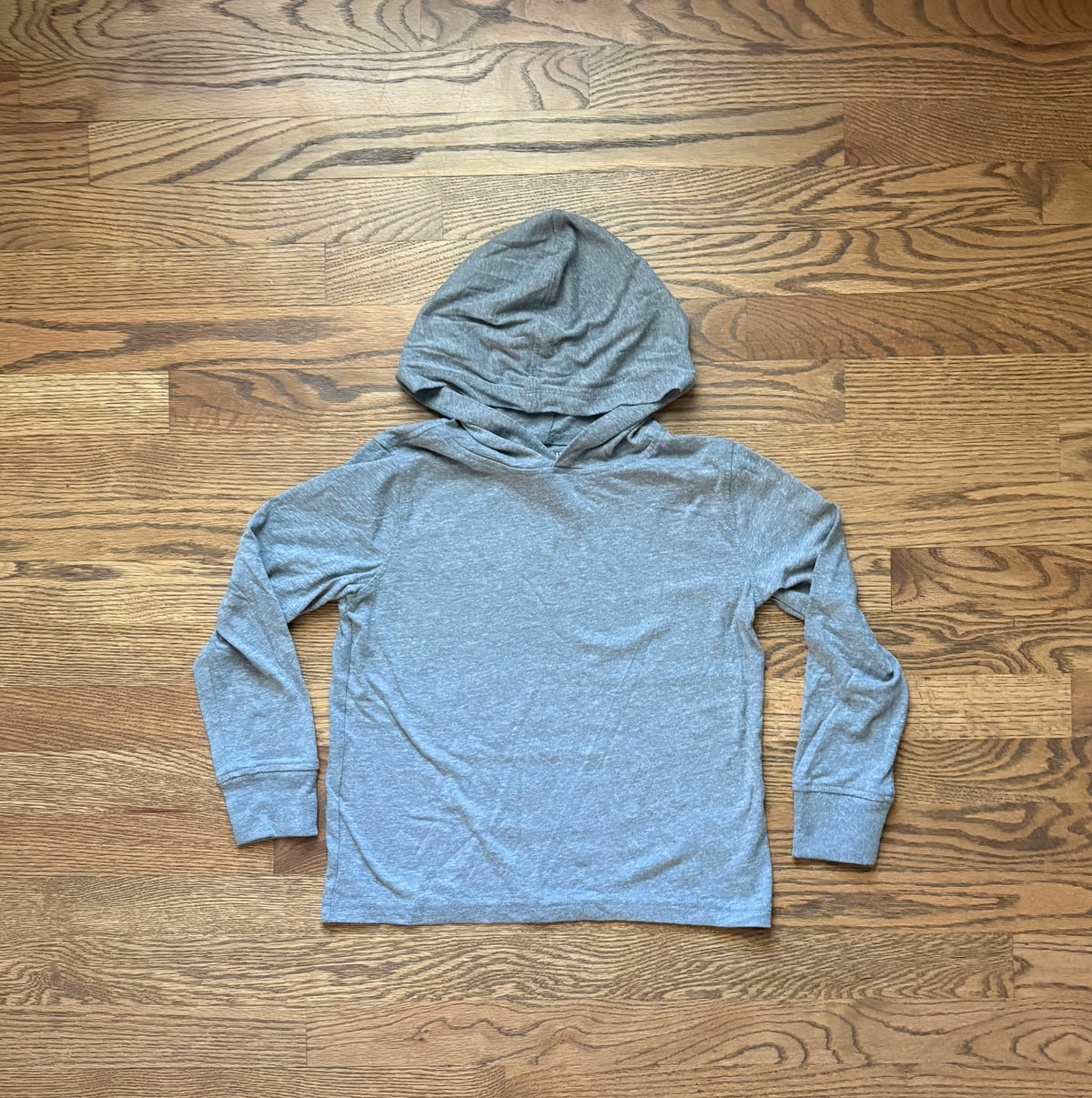 #74 CrewCuts Long Sleeve Tee with Hood - S (6-7)