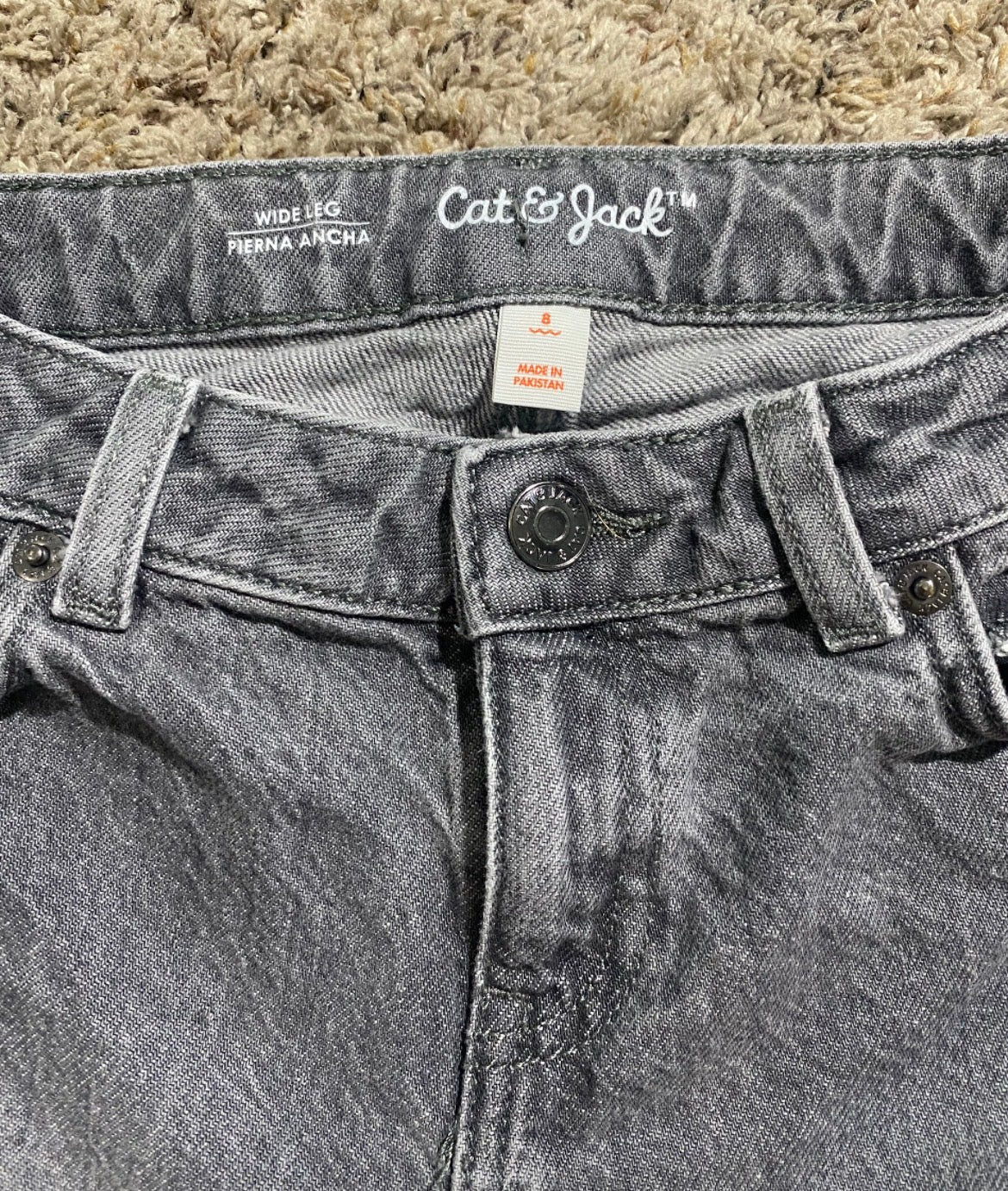 Seller #57 Cat and Jack Girls size 8 wide leg jeans