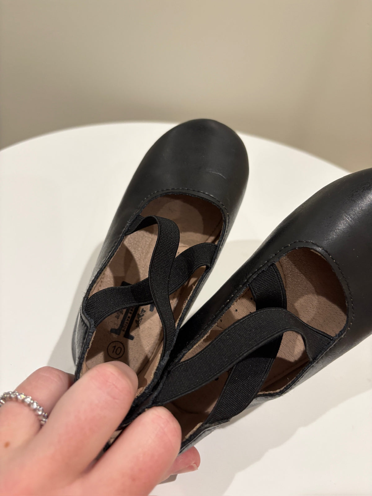 Seller #105 - Size 10c Black Tiny Toes Nation Ballet Flats GUC to VGUC