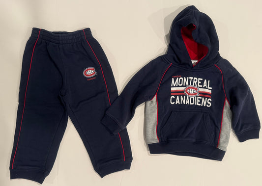#187 Boys 2T Montreal Canadians Sweatshirt and Sweatpants Set
