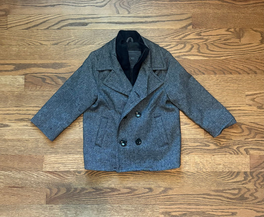 #74 Cherokee double-breasted toddler peacoat - 3T