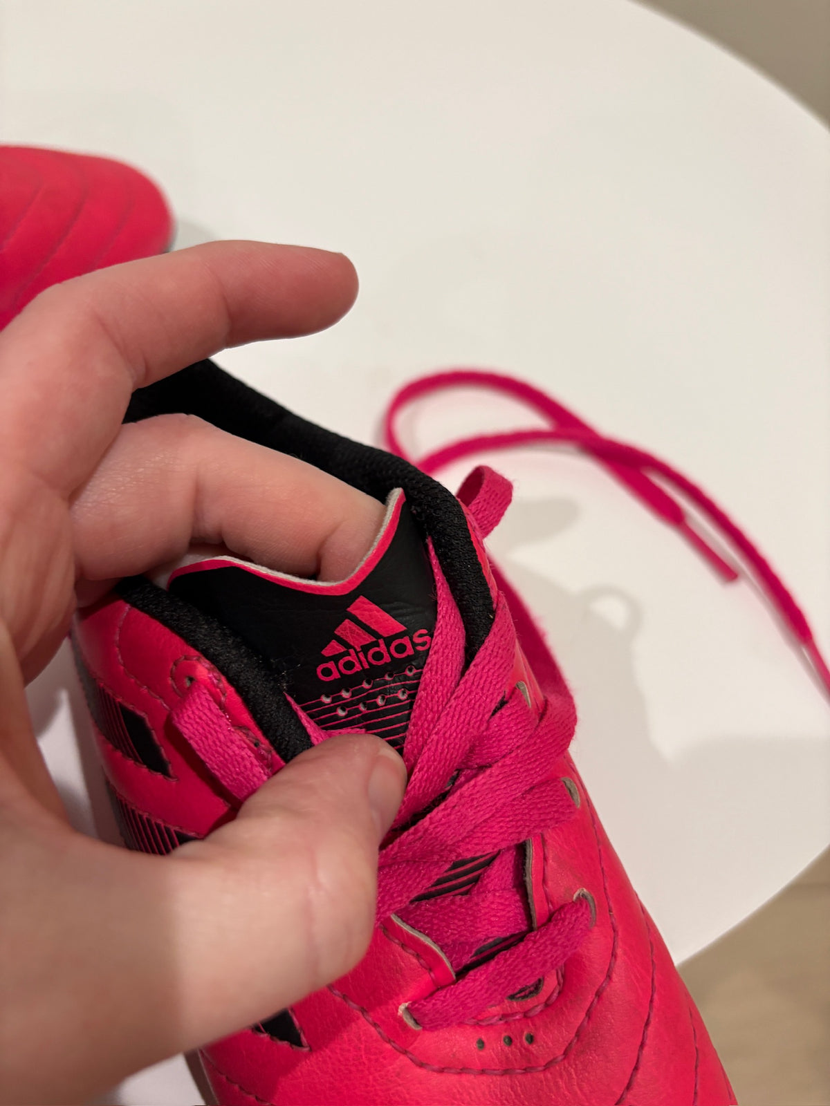 Seller # 105 - 10K Girls Pink Adidas Soccer Cleats GUC