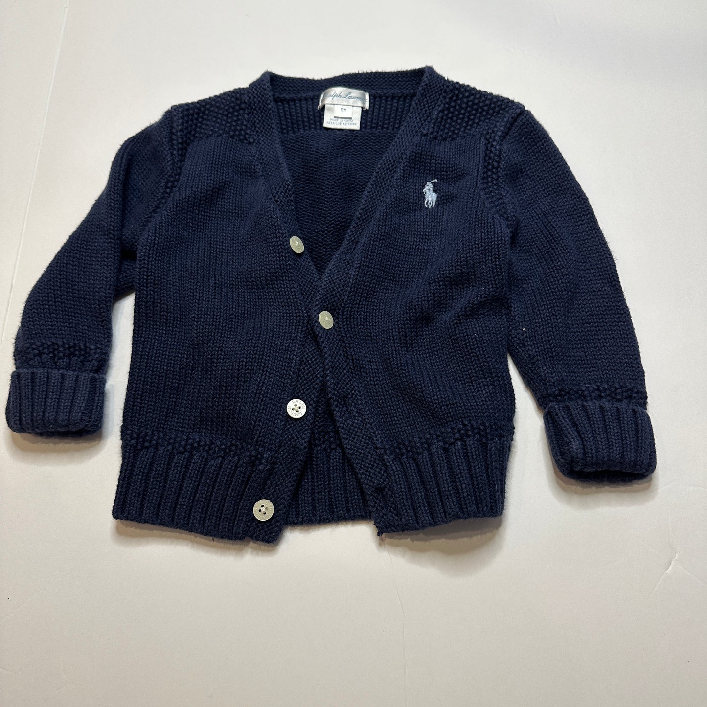 #162 Ralph Lauren Navy Sweater 12M
