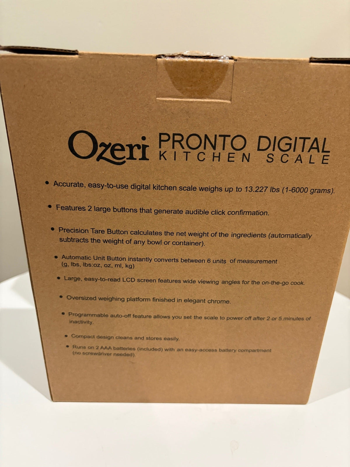 Seller #105 - Ozeri Kitchen Scale NEW -  SILVER