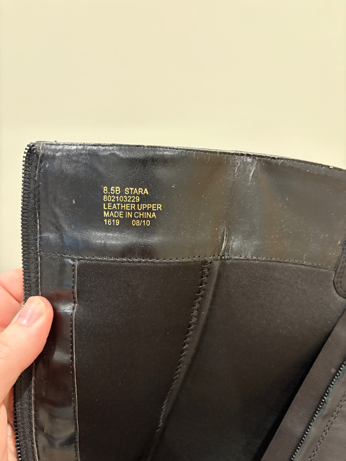 Seller #105 -  Size 8.5 Women's Black Leather Ralph Lauren Riding Boots GUC - See Photos